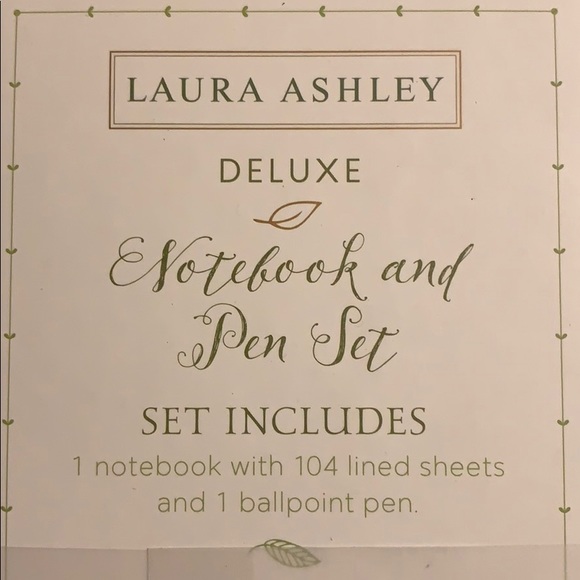 Laura Ashley Office Laura Ashley Paper And Plastic Journal And Pen